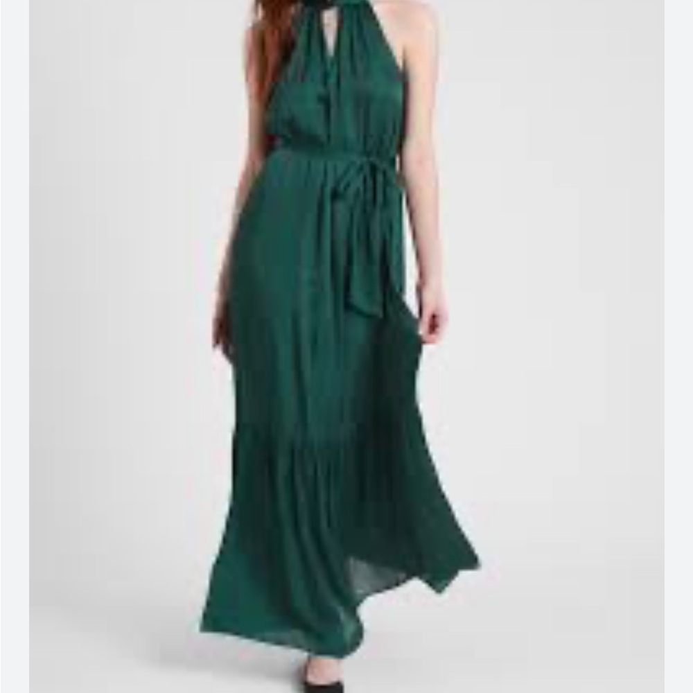 Satin Twisted Maxi Dress